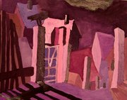 Dorf Übermalung mit dem Titel „Dorf“